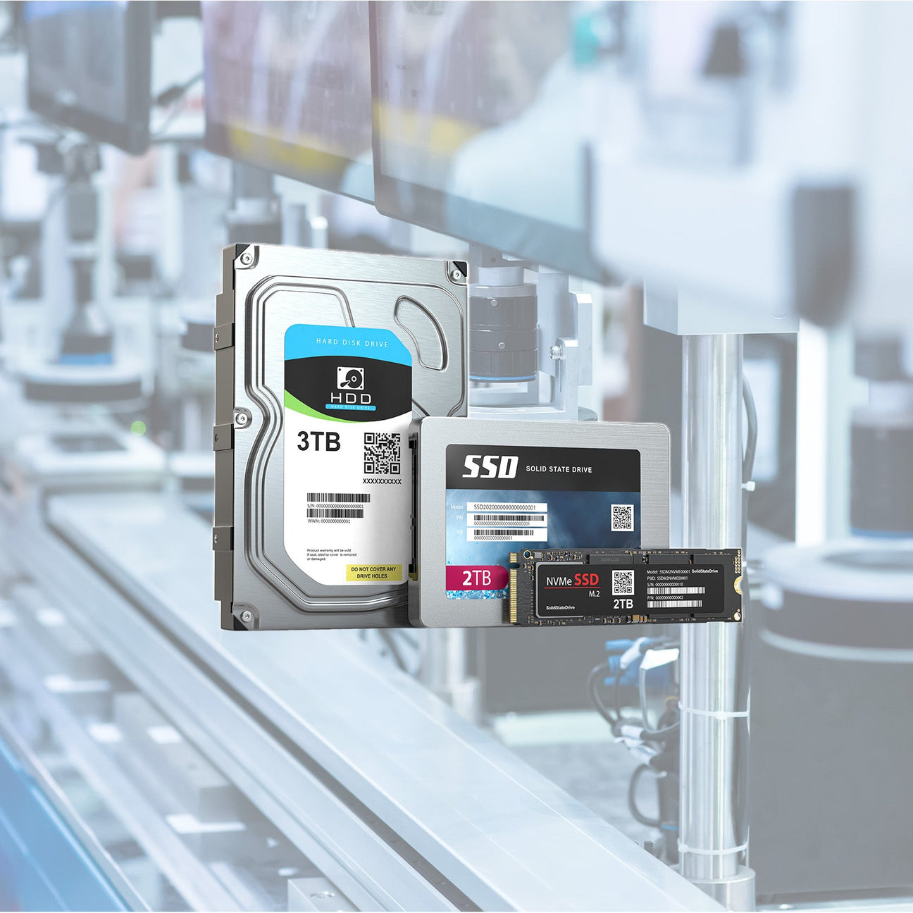 EFCO Industrial Storage, SSD, SDRAM, NVME