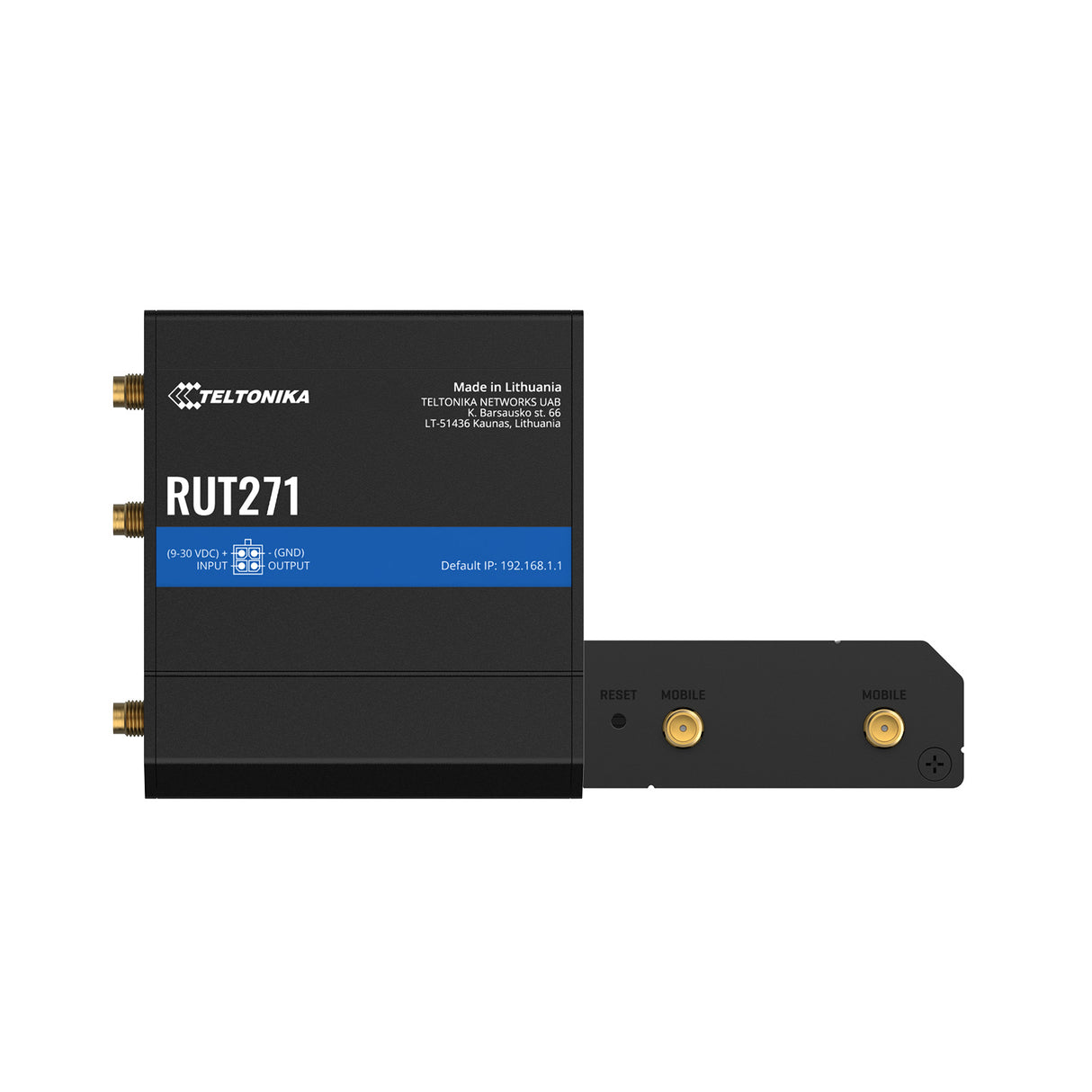 RUT271 Industrial RedCap IoT 5G Router mit 2x 10/100MBit und WLAN