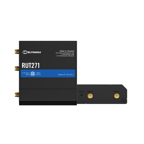 RUT271 Industrial RedCap IoT 5G Router mit 2x 10/100MBit und WLAN