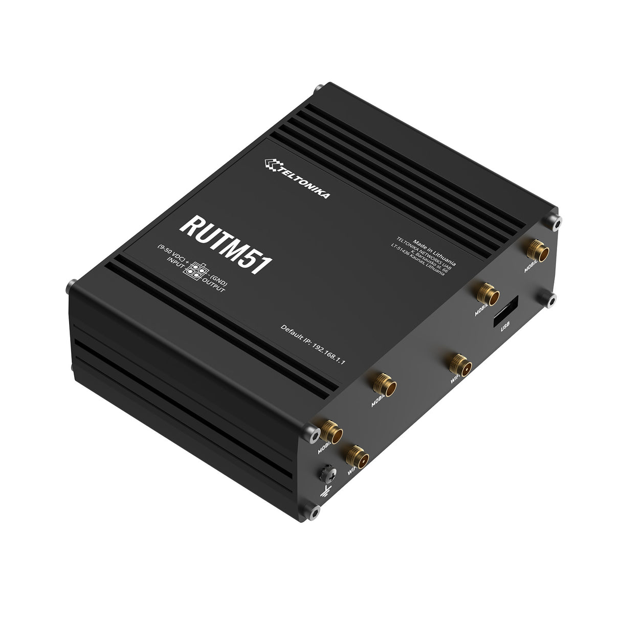 RUTM51 Industrial 5G Router mit 5x GbE, WLAN