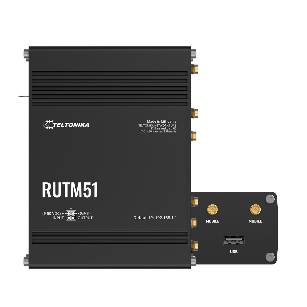 RUTM51 Industrial 5G Router mit 5x GbE, WLAN
