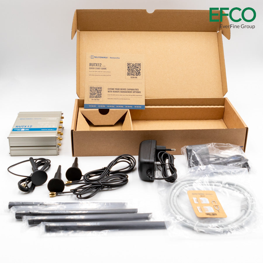 Teltonika RUTX12 Lieferumfang