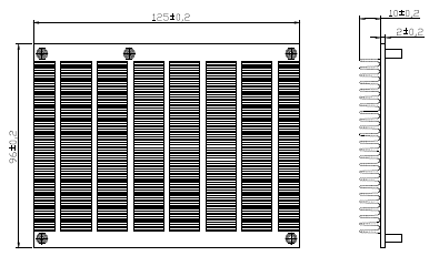 COM Express® Basic Aluminum Kühlkörper EHS-CEB-NBT-N