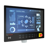 EFCO Eagle-Eyes Human Machine Interface HMI, flach, mit Tastenfeld und Tragarm Flansch