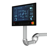 EFCO Eagle-Eyes Human Machine Interface HMI, flach, mit Tastenfeld und Tragarm Flansch