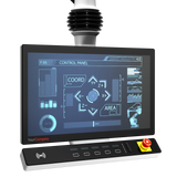 EFCO Eagle-Eyes Human Machine Interface HMI, flach, mit Tastenfeld und Tragarm Flansch