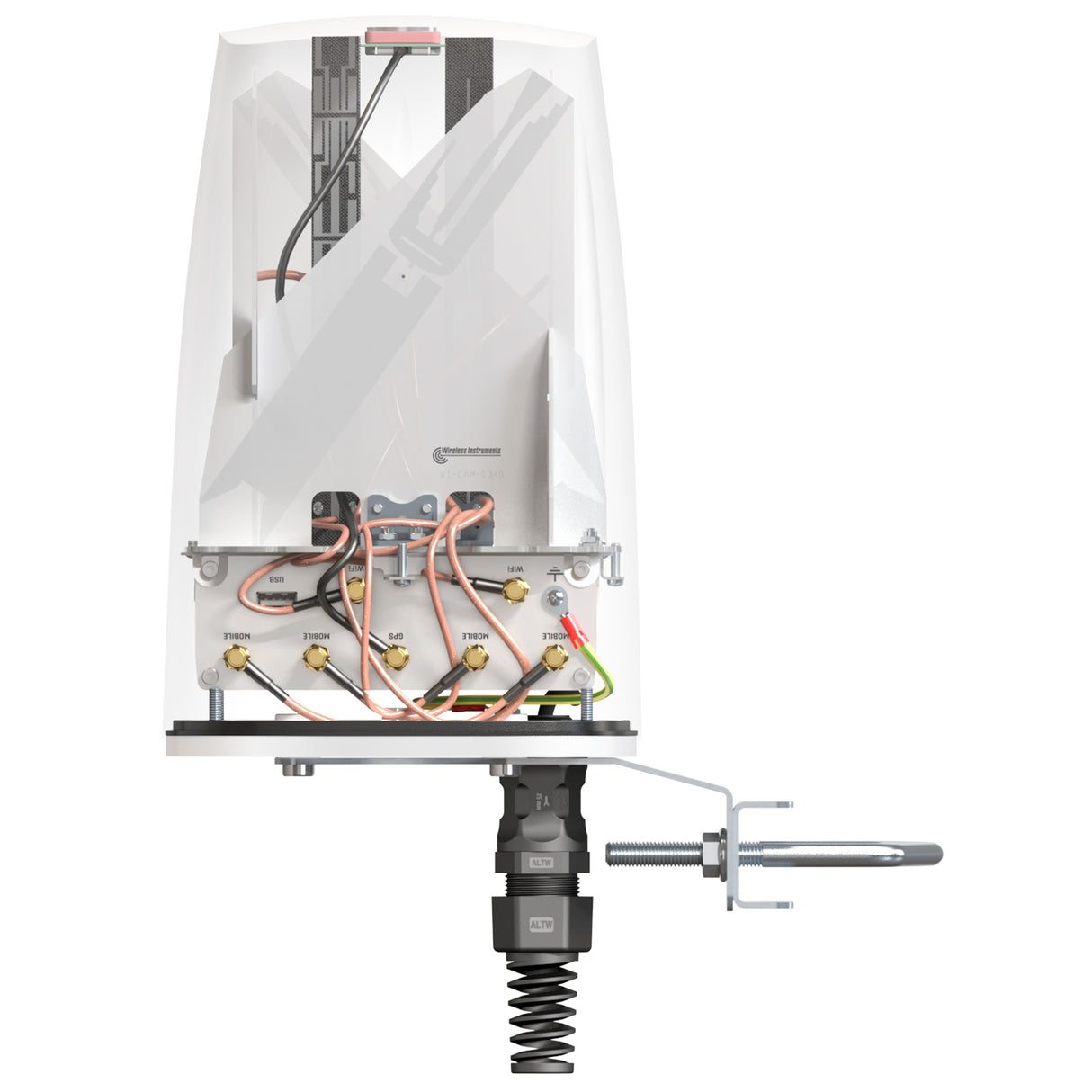 QUSPOT AX50S Omnidirektional Antenne, für RUTX50, IP67, 5G, LTE, WLAN, GPS