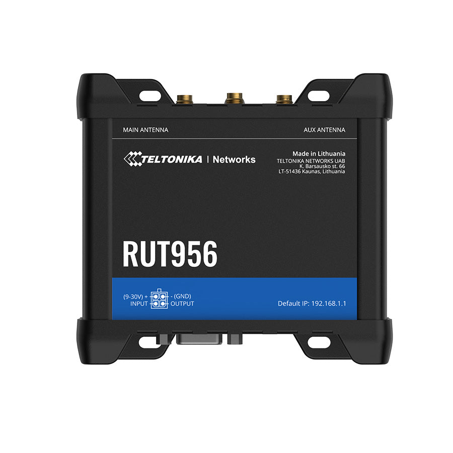 RUT956 Industrial 4G/LTE Router with 4x 10/100MBit und WiFi