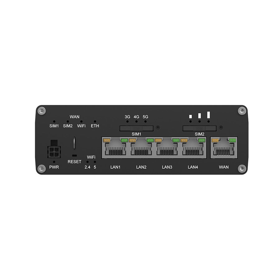 Teltonika RUTC50 5G Router mit WLAN/WiFi-6 Seitenansicht