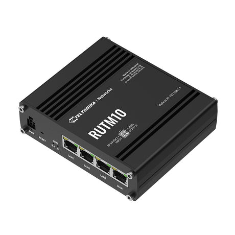 Teltonika RUTM10 Industrial IoT Router mit 4x GbE, WiFi & Bluetooth, Seitenansicht