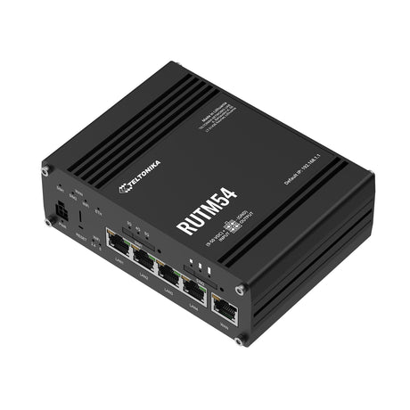 Teltonika RUTM54 Industrial Dual 5G eSIM Router mit 5x GbE & WLAN