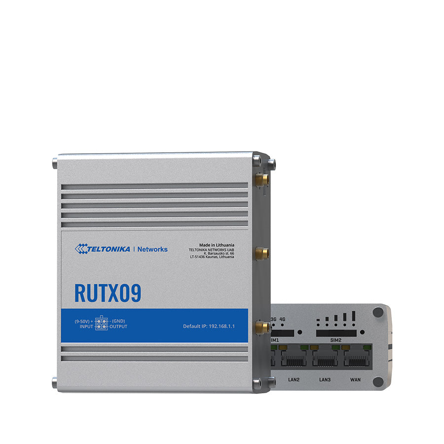 RUTX09 Industrial 4G/LTE Router mit 4x GbE & GNSS