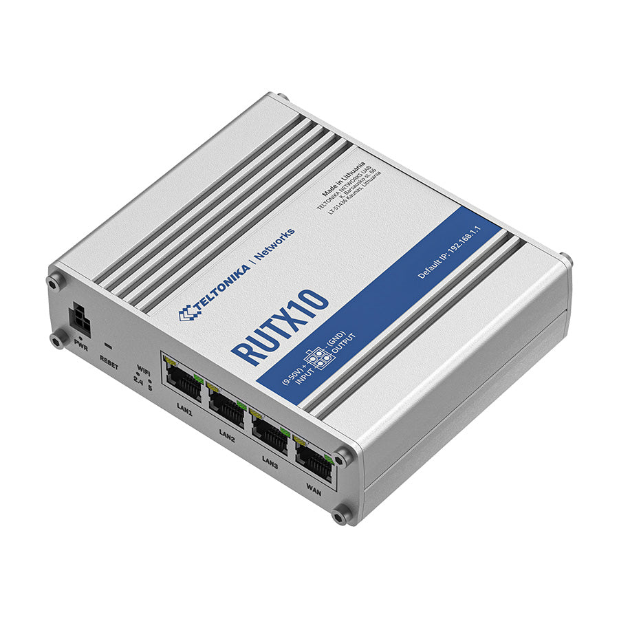 RUTX10 Industrial IoT Router mit 4x GbE, WiFi & Bluetooth