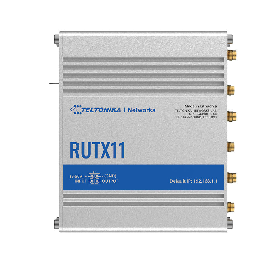 RUTX11 Industrial 4G/LTE Router mit 4x GbE, WiFi & Bluetooth