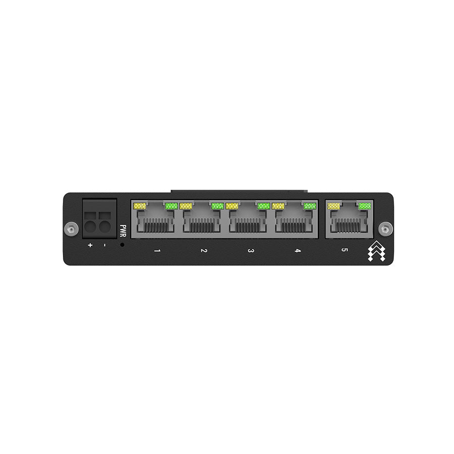 TSW010 Industrial 5-Port 100MBit Unmanaged Ethernet Switch (5x RJ45 Ports), Hutschiene