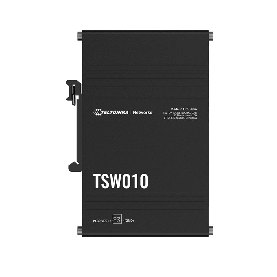 TSW010 Industrial 5-Port 100MBit Unmanaged Ethernet Switch (5x RJ45 Ports), Hutschiene