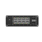 TSW202 10-Port Managed Gigabit PoE+ Ethernet Switch (8x RJ45 Ports, 2x SFP)