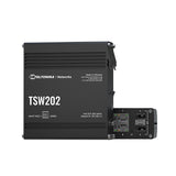 TSW202 10-Port Managed Gigabit PoE+ Ethernet Switch (8x RJ45 Ports, 2x SFP)