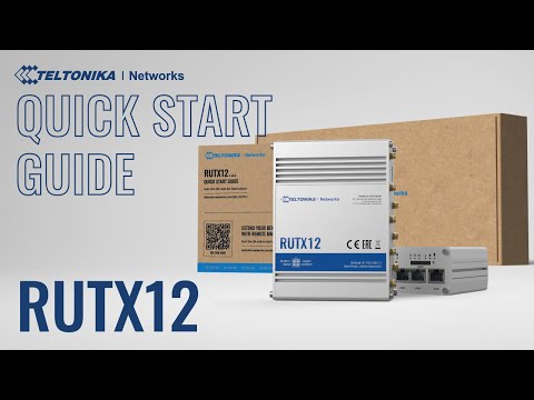 RUTX12 Industrial Dual-4G/LTE Router mit 5x GbE, WiFi & Bluetooth