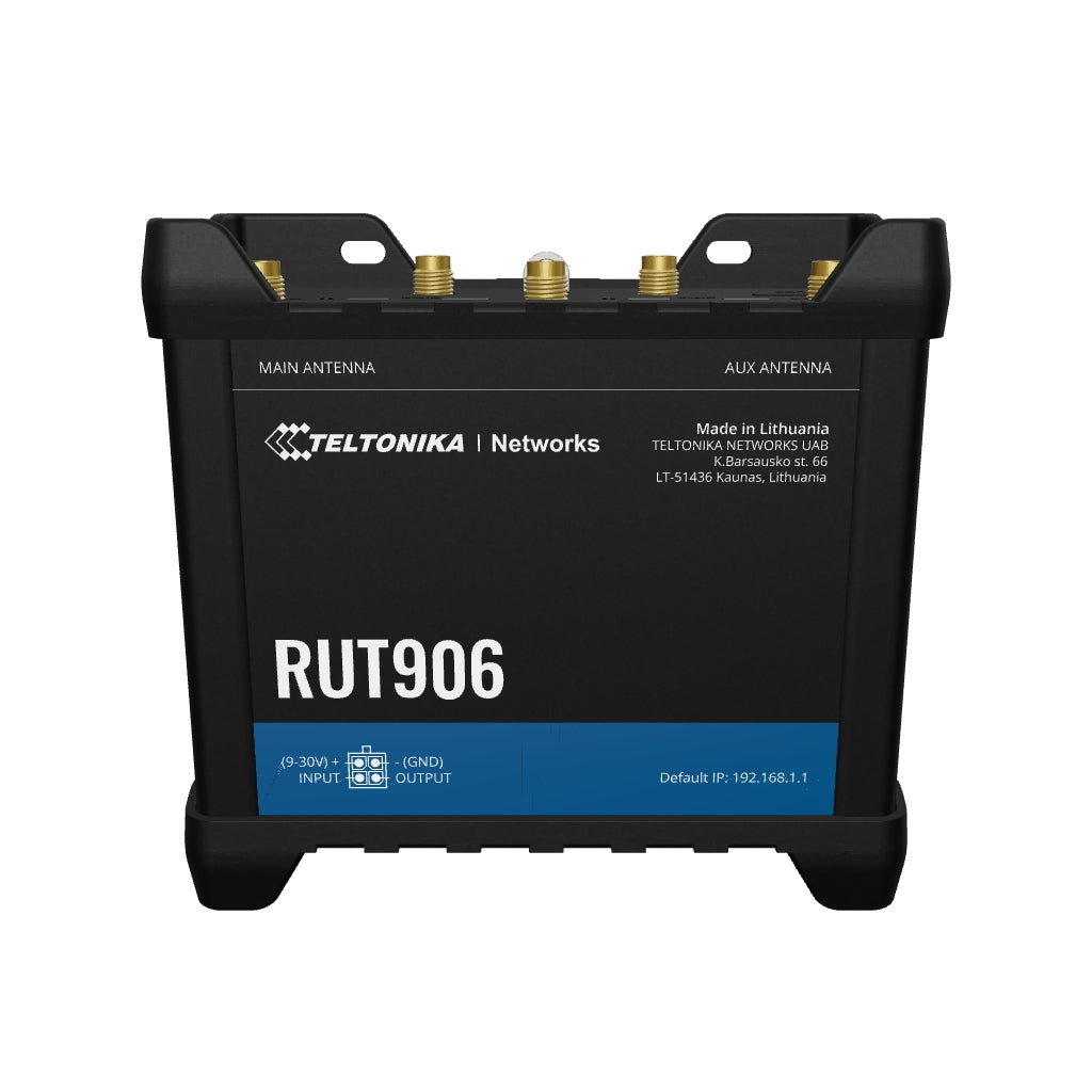 RUT906 Industrial 4G/LTE Router with 4x 10/100MBit und WiFi