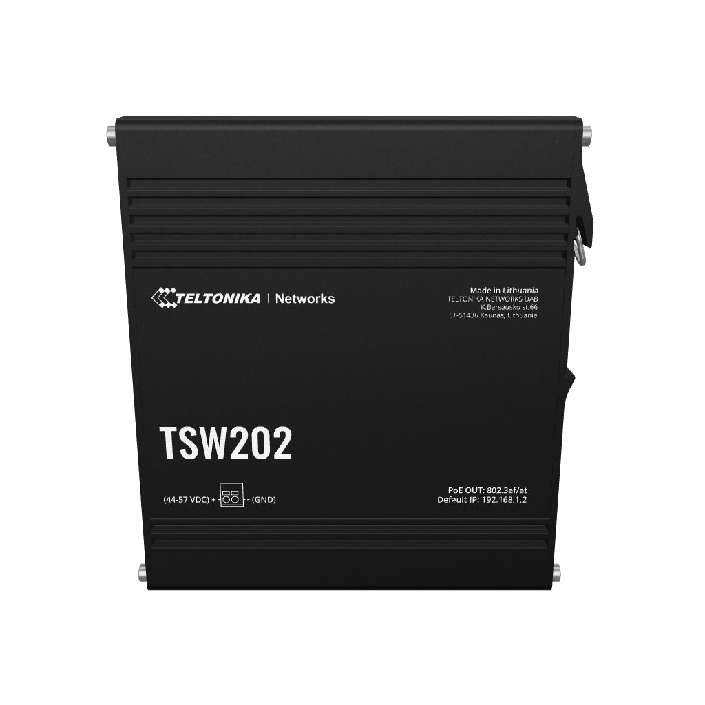 TSW202 10-Port Managed Gigabit PoE+ Ethernet Switch (8x RJ45 Ports, 2x SFP)